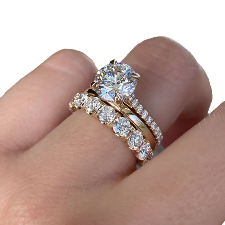 Stacked Trio Ring Set