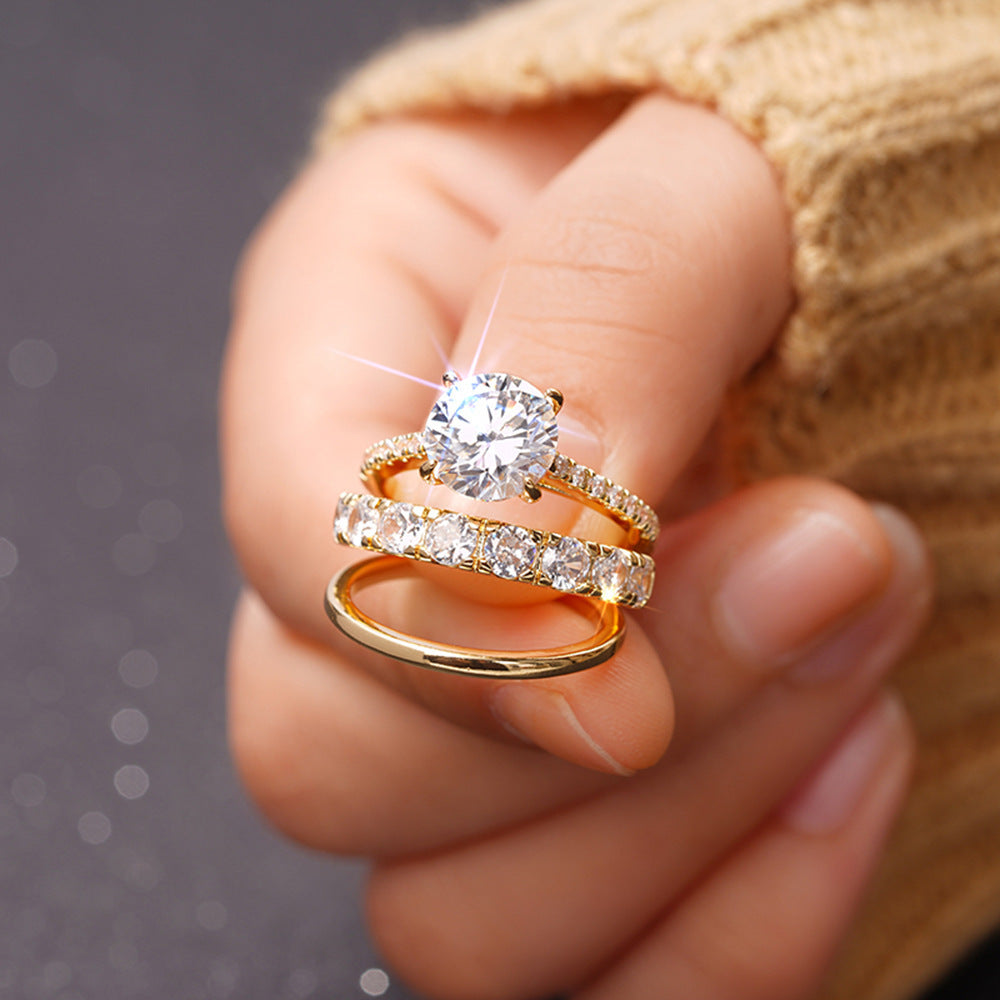 Stacked Trio Ring Set