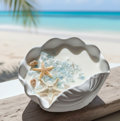 Ocean's Whisper Candle | Coastal Soy Wax