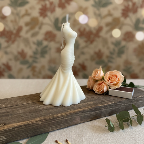 Wedding Dress Candle