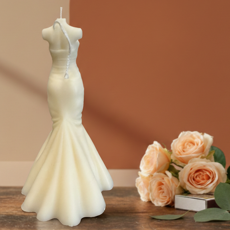 Wedding Dress Candle