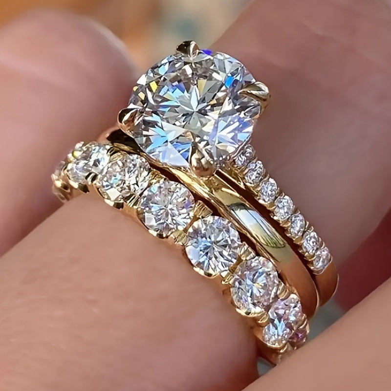 Stacked Trio Ring Set